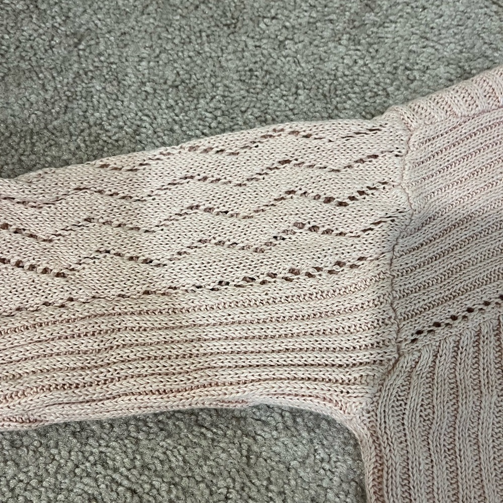 Lucky Brand Femme Linen Blend V-neck Sweater - Picture 6 of 9